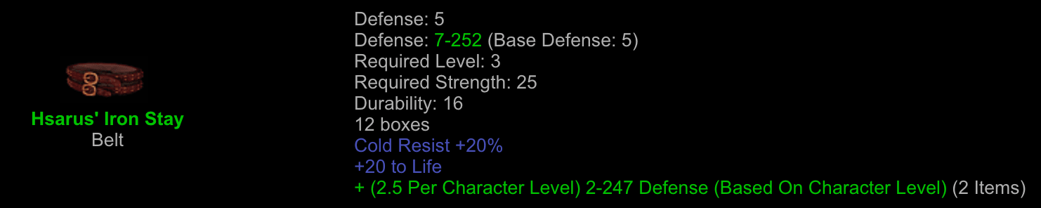 Hsarus' Iron Stay