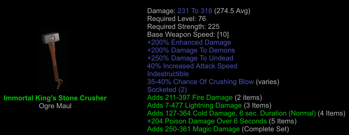 Immortal King's Stone Crusher