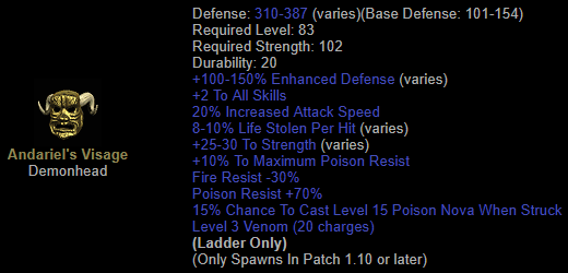 Andariel's Visage