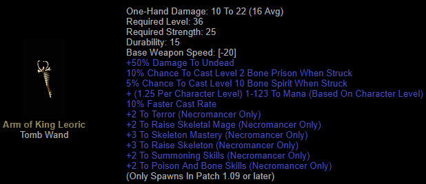 Arm of King Leoric