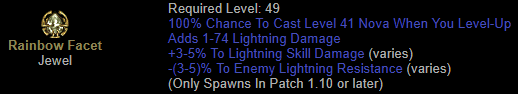 Rainbow Facet (Lightning, Level-Up)
