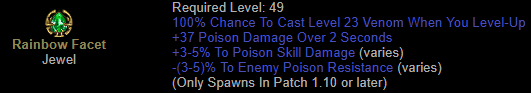 Rainbow Facet (Poison, Level-Up)