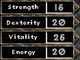 Druid starting stats